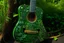 Placeholder: A green nature guitar painted by Henry-Robert Brésil