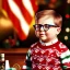 Placeholder: ralphie peter billingsley glasses, chubby boy in argyle sweater holding a bar of red soap