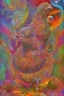 Placeholder: big colorful turkey in psychedelic world