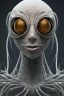 Placeholder: spider alien, head,8 eyes, evil, 8k, finely detailed, photo realistic, HR Giger style