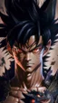 Placeholder: a man with black hair and a dragon on his chest, black dragon, highly detailed portrait of goku, ultra hd anime wallpaper, masayoshi suto and artgerm, anime epic artwork, hd anime wallpaper, son goku, goku, gogeta, dragon ball, wild spiky black saiyan hair, detailed anime artwork, ancalagon the black