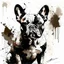Placeholder: French bulldog dog with gentle expression in the style of Willem Haenraets, Yoji Shinkawa, Guy Denning, Florian Nicolle