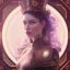 Placeholder: composition,portrait painting of a steampunk princess,steampunk center, ultra realistic, concept art, intricate details, eerie highly detailed, shiny, smooth, studio quality, octane render, Surrealism, Triadic colour scheme,glow-stick, ambient lighting,nightclub lighting, polaroid, 100mm, --ar 1:1 --v4