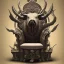 Placeholder: Wild boar with three eyed sitting on a throne