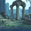 Placeholder: ancient ruins cyborg fantasy animation