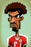 Placeholder: Vincent Abu Bakr Footballer. cartoon 2d