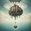 Placeholder: UPSIDE-DOWN world, reversed vertical, surreal masterpiece, muted colors, sharp focus, reversed vertical composition, upside-down picture