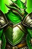 Placeholder: Character Dungeons and dragons fantasy dark green dragonborn silver armor shield dragon face