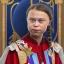 Placeholder: portrait of Greta Thunberg as the pope