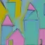 Placeholder:  pastel colors, abstract art, birds houses