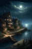 Placeholder: /imagine prompt: realistic, personality: [Illustrate a wide shot of a small coastal village at night, surrounded by the sound of ocean waves. The dimly lit houses cast a warm glow, creating a serene and calming ambiance. The moonlight reflects off the water, adding a touch of mystery to the scene. The villagers can be seen going about their daily lives, oblivious to the haunting melody that will soon captivate their attention]unreal engine, hyper real --q 2 --v 5.2 --ar 16:9