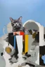 Placeholder: Abstract painting formed by a mix of a cat and human flesh-like surgical instruments and universe-like a pigeon and neuralink, surrealism,minimalism,Painting By Adrian Ghenie, Rene Magritte, Salvador Dali, Lucian Freud