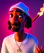 Placeholder: Snoop Dogg, burning cigar with, dollars, hyper realistic,