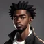 Placeholder: anime black man portfolio profile photo