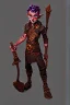 Placeholder: goblin holding axe, city:0.9, steampunk style