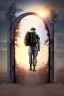 Placeholder: gateway between dreams the back of an american soldier