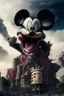 Placeholder: MICKEY MOUSE WITH ACCURATE EYES AS A HUGE GODZILLA DESTROYING BUILDINGS IN SOUTH AFFRICA, PHOTOREALISTIC 4K