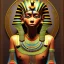 Placeholder: a Portrait of Egyptian tutankamon as studio ghibli