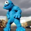 Placeholder: mix Smurf and Godzilla