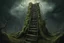 Placeholder: ladder to nowhere curiosities in a mossy nightmare dream, neo surrealism, styled by Zdzislaw Beksinski and Roland Topor, hyperdetailed, black background, eerie, magical effects, trending on Artstation, 8k, wonderfully morbid and strange, by Magritte