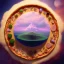 Placeholder: 100mm photo of isometric floating island in the sky, surreal pizza with jewels, intricate, high detail, behance, microworlds smooth, macro sharp focus, centered