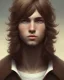 Placeholder:  boy, cute, young, teen, brown hair, brown eyes, medium hair, bangs side part, head and shoulders portrait, head and shoulders portrait, 8k resolution concept art portrait by Greg Rutkowski,