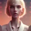 Placeholder: Beautiful latin girl, blonde Hair, green Eyes, holding Sniper, wearing a white trench coat, Standing in Spaceship command Room, masterpiece, expert, insanely detailed, 4k resolution, cute big circular reflective eyes, cinematic smooth, intricate detail , soft smooth lighting, soft pastel colors, Eyes slightly Glowing