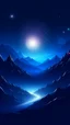 Placeholder: fantasy night landscape with mountains