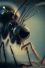 Placeholder: mosquito in microscope, high detail, 8k, cinematic, depth of field, art