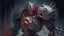 Placeholder: Machine knight, mechanical knight, gears, blood, Horror