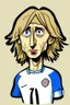 Placeholder: cartoon Luka Modric Croatian football player