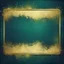 Placeholder: Hyper Realistic Green, Navy-Blue & Golden Abstract Retro Grunge-Frame-Texture