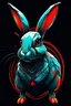 Placeholder: t-shirt design, rabbit digital art by Jan Tengnagel, shutterstock contest winner, furry art, artwork, angular, art