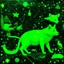 Placeholder: A neon green galaxy with animal constellations painted by MC Escher