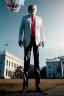 Placeholder: Ultra realistic image, Donald trump zombie, zombie performance, suit, skull, blood, torn arm, night, walking twisted, waist up view, thriller style, dark ambient, highly detailed, White House background, concept art, unreal engine 5, ray tracing, RTX, ultra detail, volumetric lighting, high definition, high resolution.