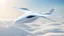 Placeholder: The image depicts a futuristic, high-tech electric aircraft gracefully soaring through the sky. The aircraft boasts a sleek and sustainable design, with advanced electric batteries powered by modern technology prominently visible. The background features a clear, blue sky, symbolizing the bright future of travel and space exploration.