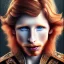 Placeholder: Portrait of young Courtney Gains as a ruggedly handsome, joyful, roguish pirate, charismatic, attractive male, masculine, perfect, precisely detailed clear eyes, unblemished, flawless skin, softly freckled face; meticulously detailed multi-hued ginger carrot-colored cherry fire red hair; fantasy, intricate, elegant, highly detailed, digital painting, concept art, matte, sharp focus, illustration, art by artgerm and greg rutkowski and alphonse mucha