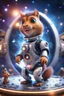 Placeholder: Robot hypnosis survivor at 1hit.no,book cover illustration, portrait of ultimate transcendent happy chat squirrel gremlin cat space hippo horse with spotlights, in front of space portal dimensional glittering device, bokeh like f/0.8, tilt-shift lens 8k, high detail, smooth render, down-light, unreal engine, prize winning