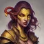 Placeholder: generate a dungeons and dragons character portrait of a female serpent person rouge thief who has scales on her skin, a serpent tongue and yellow eyes