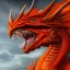 Placeholder: orange dragon, dragon portrait, portrair, dragon head, dragon face, big eyes, fangs, dragon with horns, 8k resolution, high-quality, fine-detail, fantasy, incredibly detailed, ultra high resolution, 8k, complex 3d render, cinema 4d