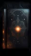 Placeholder: Gloomy glowing grimoire on a black background