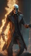 Placeholder: Skeleton joker X Humantorch with ice powers in dark souls , cinematic, 4k, epic Steven Spielberg movie still, sharp focus, emitting diodes, smoke, artillery, sparks, racks, system unit, motherboard, by pascal blanche rutkowski repin artstation hyperrealism painting concept art of detailed character design matte painting, 4 k resolution blade runner