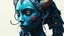 Placeholder: surreal Mondrian style with symmetric pixel art painting of A gothik female lunatic asian in a slightly different pose as a living yonic sculpture, her face double exposure with collage, chaotic abstract shift mpasto art, Disconcerting trippy collage, detailed, mythical symbol of greek, surrealism, anomaly seven heaven. Angellord, demonlord that seem almost sinister. The eerie glow with glitch error' from each compartment casts ghostly iridescent colors onto her dark, textured surface. The backg