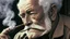 Placeholder: Old man smoking