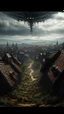 Placeholder: ,surrealism of the dark of a nightmare ten miles high and six foot deep, hyper photorealistic, hyper detailed dark art color, high resolution, fog, octane render, tilt shift, HDRI Environment, all pictures dark gray