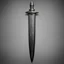 Placeholder: a dagger—its blade curved like a scimitar and its hilt wrapped in scales that look suspiciously like human skin. It weighs more than it should, and the metal is warm to the touch. The runes pulse slightly