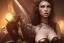 Placeholder: exy milf, warrior, black long hair, leather corset, night, 8k resolution, high-quality, fine-detail, intricate, fantasy art, detailed matte, volumetric lighting, illustration, 3D