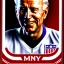 Placeholder: Biden as a football player trading card