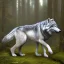 Placeholder: Wolf leaving the woods