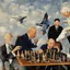 Placeholder: Putin, President Xi Of China And Joe Biden Play Chess With A Pigeon,Ufo,Complex Surgical Instruments Intermixed With A Newborn Boy,Minimalism,Painting By Adrian Ghenie,Rene Magritte,Pablo Picasso,Michelangelo,Salvador Dali,Lucian Freud